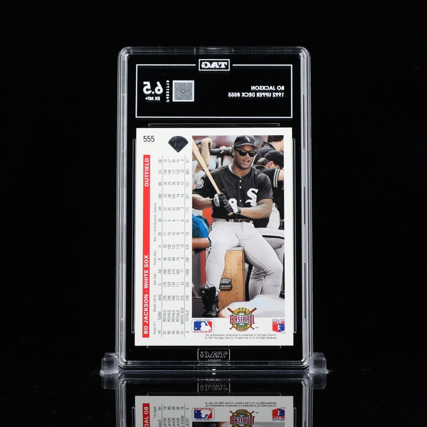Bo Jackson 1992 Upper Deck #555 All-star MVP TAG 6.5 EX MT+ F4521719