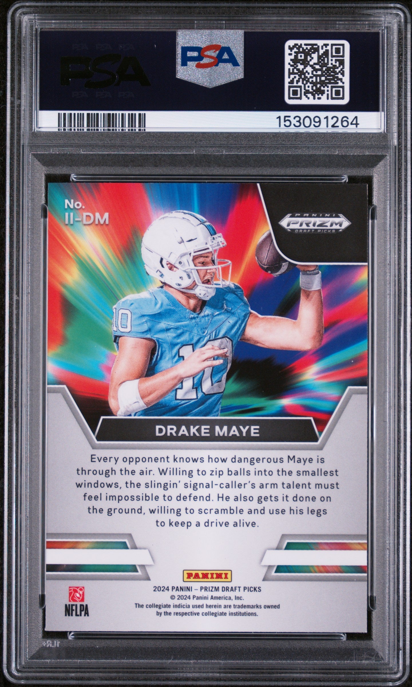 2024 Panini Prizm Draft Picks #II-DM Drake Maye Instant Impact PSA 9