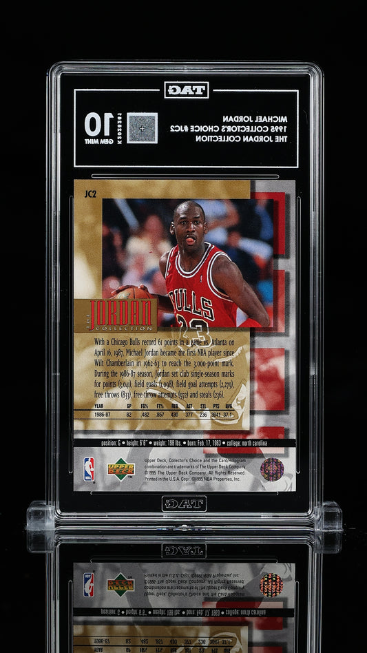 1995-96 Collector's Choice #JC2 Michael Jordan TAG 10 GEM MINT