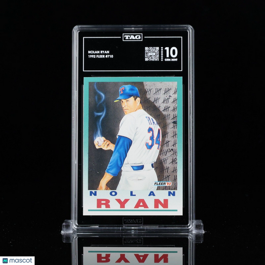 Nolan Ryan 1992 Fleer #710 All-Star HOF TAG 10 GEM MINT rare pop 1  C8308009