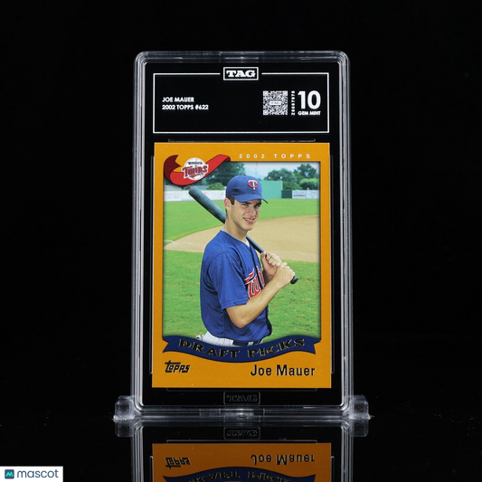 Joe Mauer 2002 Topps #622 Rookie RC HOF rare TAG 10 GEM MINT Z5067975