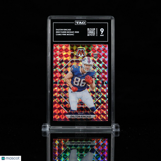 Dalton Kincaid 2023 Panini Mosaic #305 Rookie RC TAG 9 Mint rare pop 1