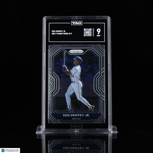 Ken Griffey Jr 2021 Panini Prizm #19 HOF MVP TAG 9 MINT L9745628 fresh slab