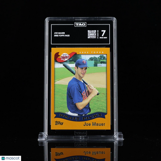 Joe Mauer 2002 Topps #622 Rookie RC HOF rare TAG 7 NEAR MINT P1055798