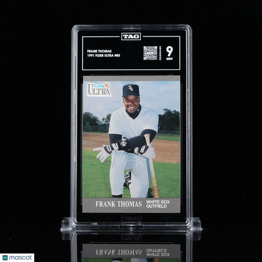 1991 Fleer Frank Thomas #85 Rookie RC HOF MVP TAG 9 MINT rare pop 1  S2602466