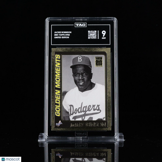 Jackie Robinson 2001 Topps Gold Golden Moments #783 rare Limited /2000 HOF TAG 9