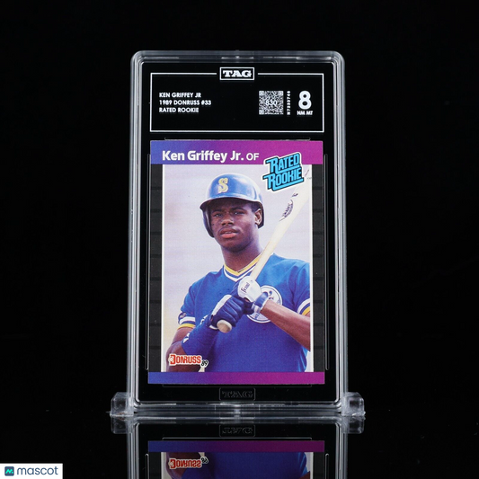 Ken Griffey Jr 1989 Donruss - Rated Rookie #33 TAG 8 low pop new slab