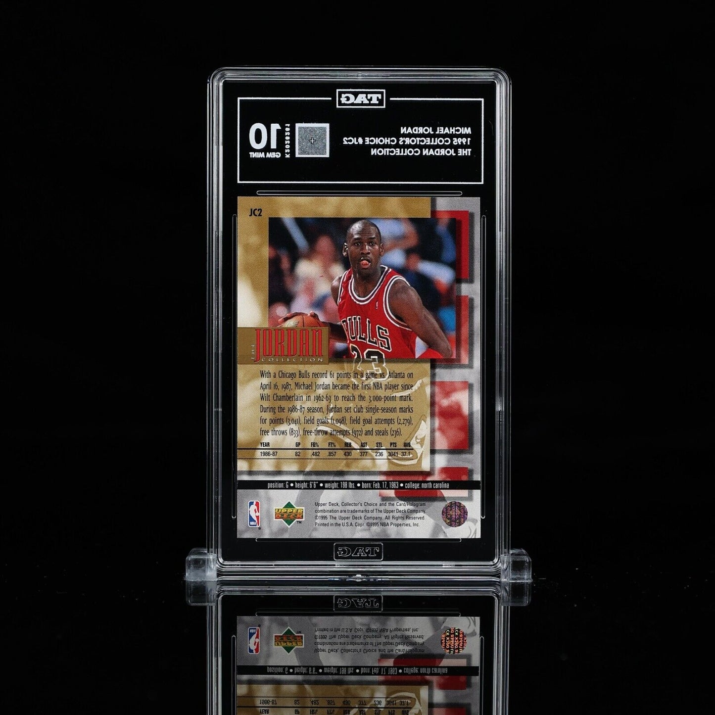 Michael Jordan 1995-96 UD #JC2 HOF TAG 10 GEM MINT rare pop 1 Only 10 on Ebay