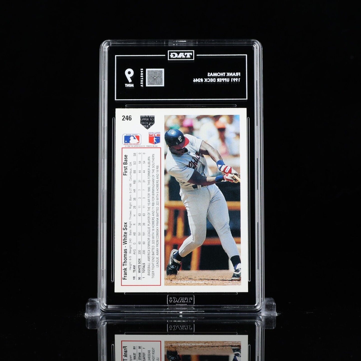 Frank Thomas 1991 Upper Deck #246 HOF TAG 9 MINT pop 2 V2072842