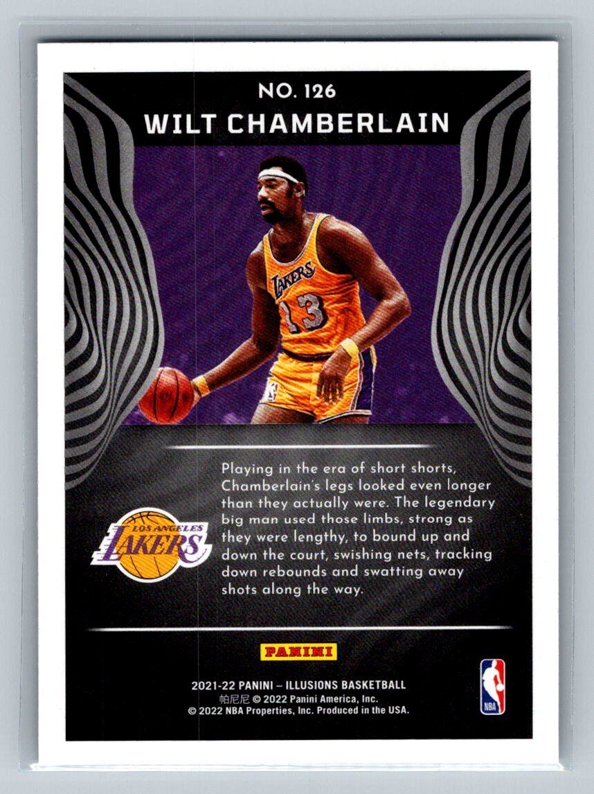 2021-22 Panini Illusions #126 Wilt Chamberlain Asia