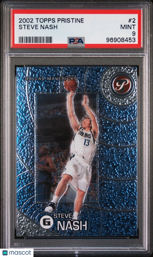 2002 Topps Pristine #2 Steve Nash MVP HOF PSA 9