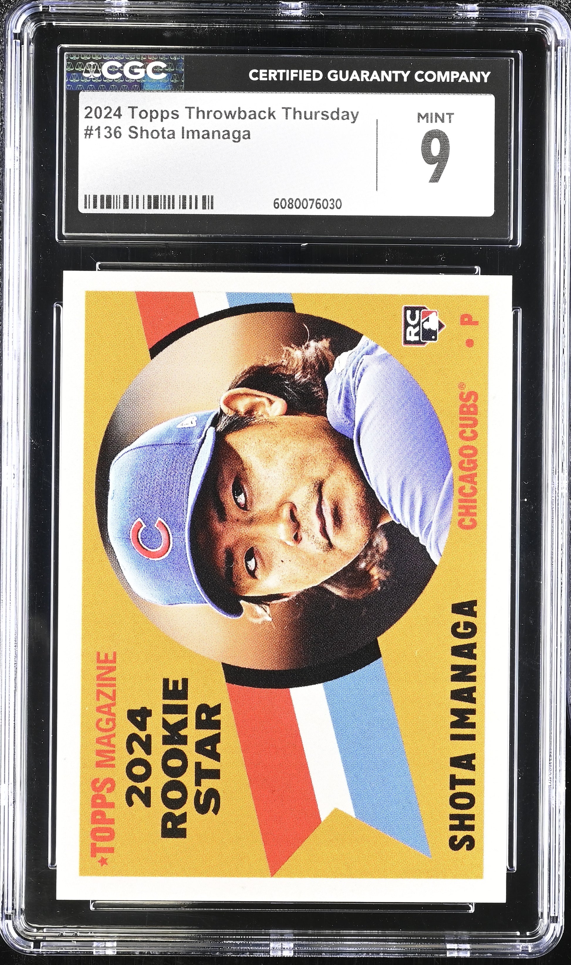 2024 Topps Throwback Thursday #136 Shota Imanaga CGC 9