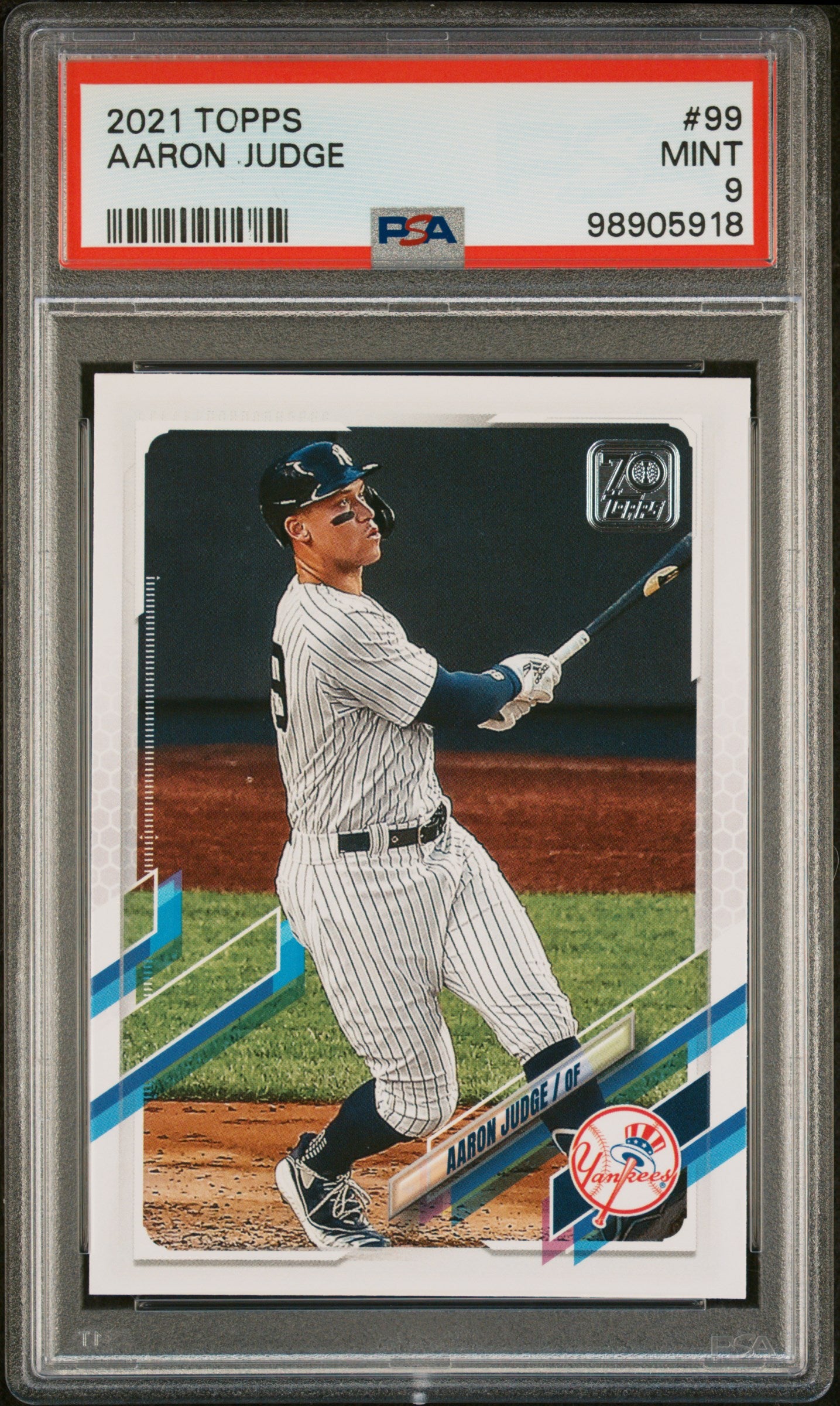 2021 Topps #99a Aaron Judge PSA 9