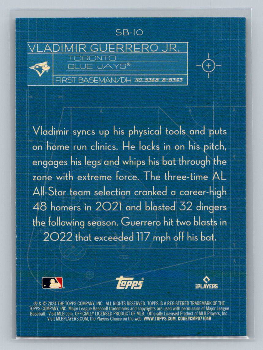 2024 Topps #SB-10 Vladimir Guerrero Jr. Superstar Blueprint