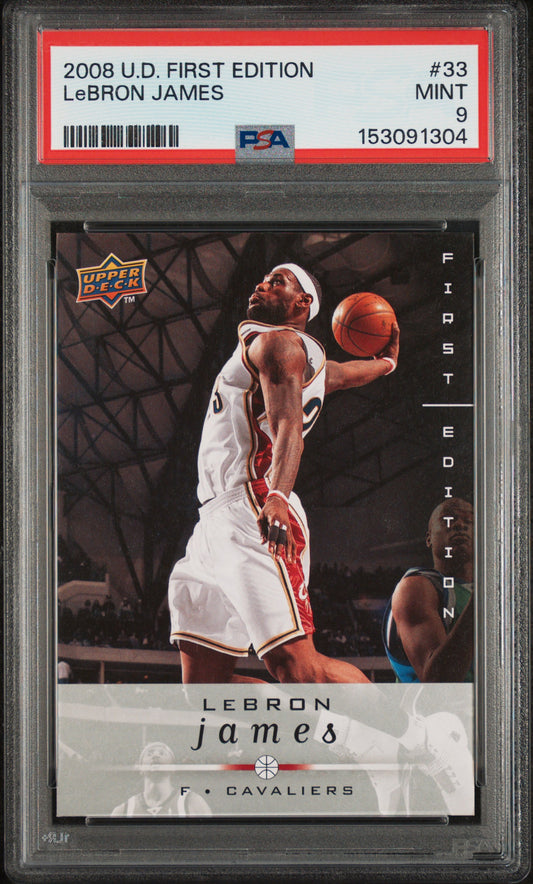2008-09 Upper Deck First Edition #33 LeBron James PSA 9