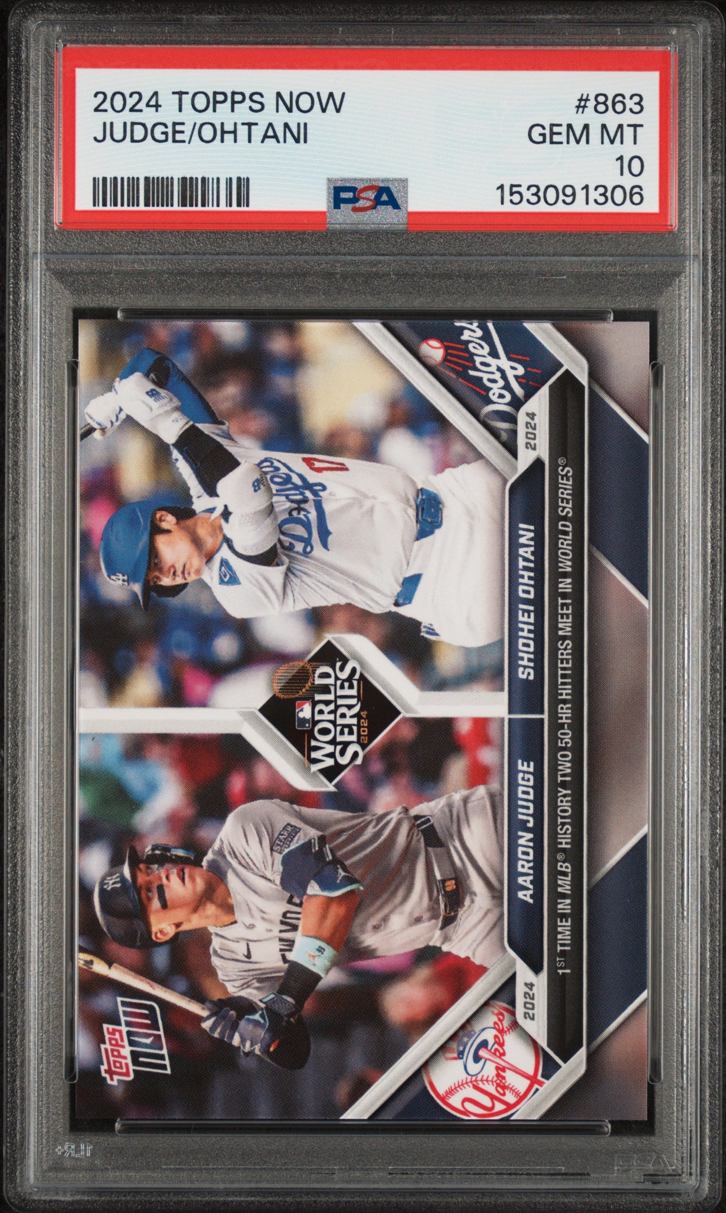 2024 Topps Now #863 Aaron Judge / Shohei Ohtani PSA 10
