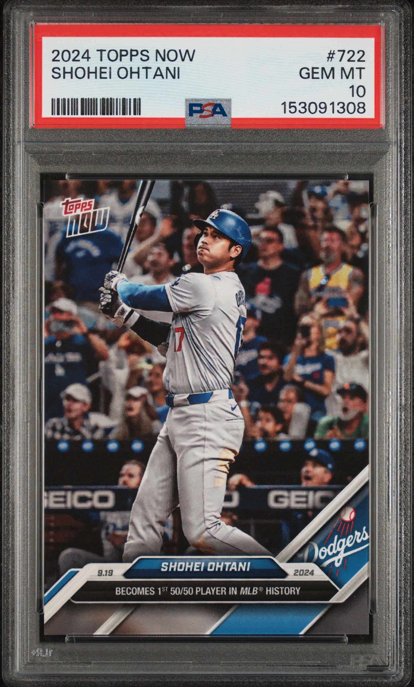 2024 Topps Now #722 Shohei Ohtani PSA 10
