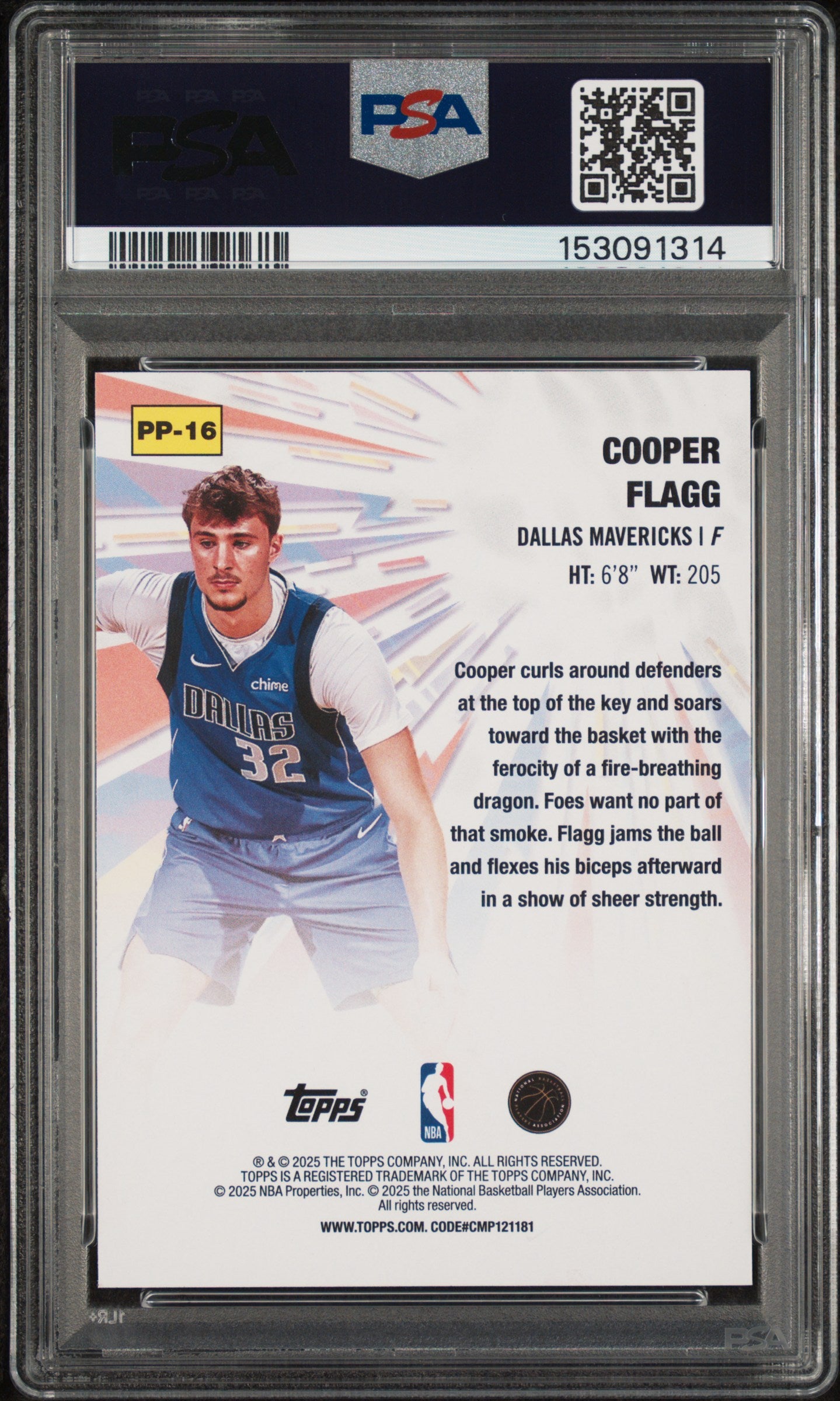 2025-26 Topps #PP-16 Cooper Flagg Power Players PSA 10