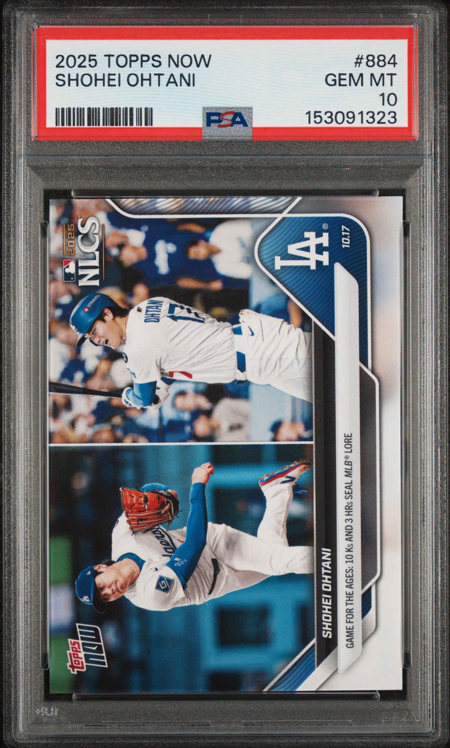 2025 Topps Now #884 Shohei Ohtani PSA 10