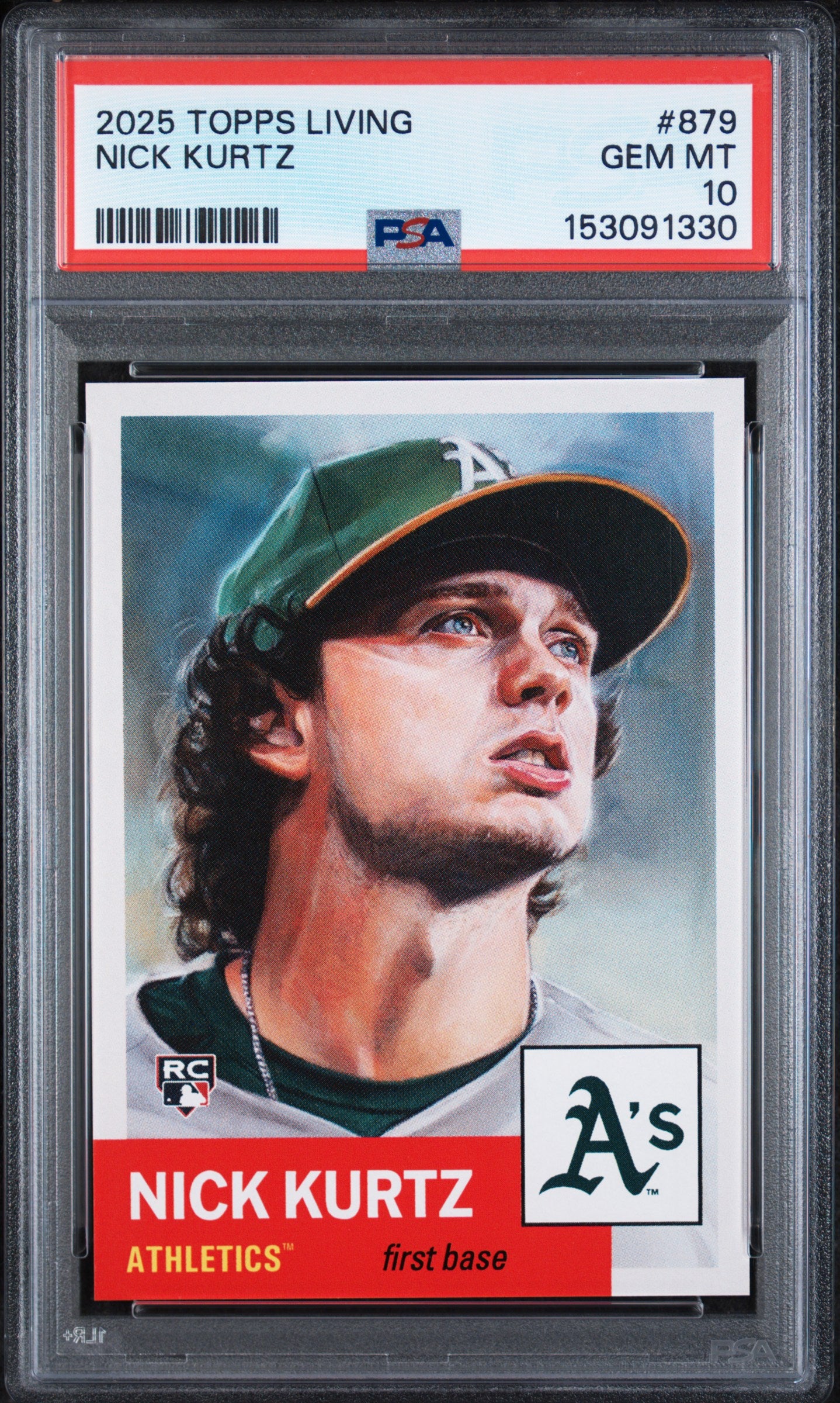 2025 Topps Living #879 Nick Kurtz PSA 10