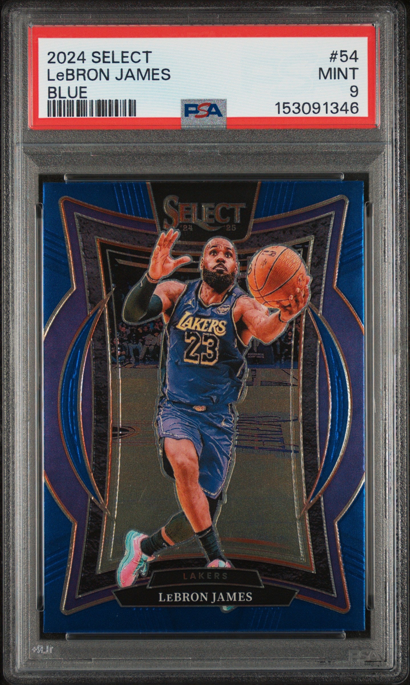 2024-25 Panini Select #54 LeBron James Blue (Retail) PSA 9