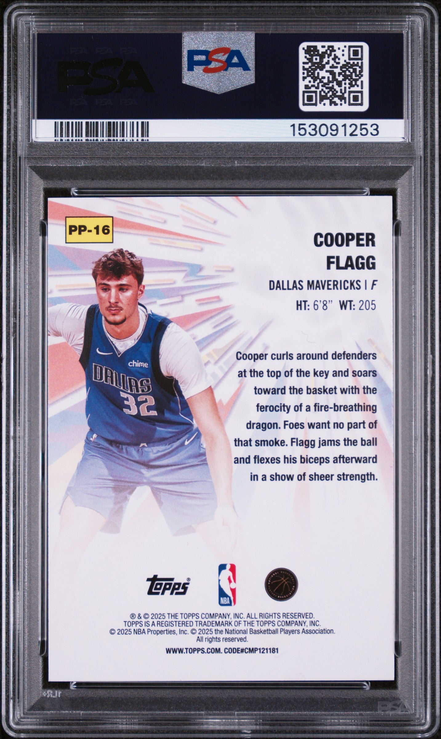 2025-26 Topps #PP-16 Cooper Flagg Power Players PSA 10