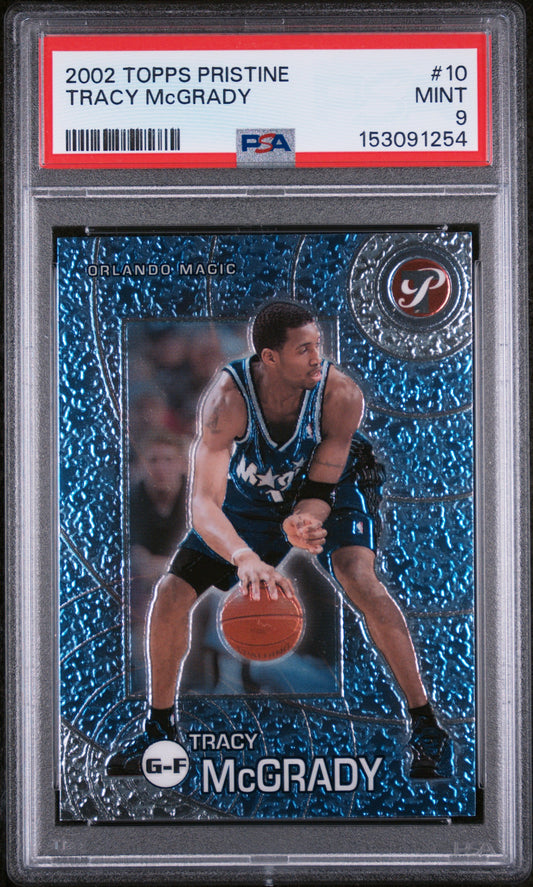 2002-03 Topps Pristine #10 Tracy McGrady PSA 9