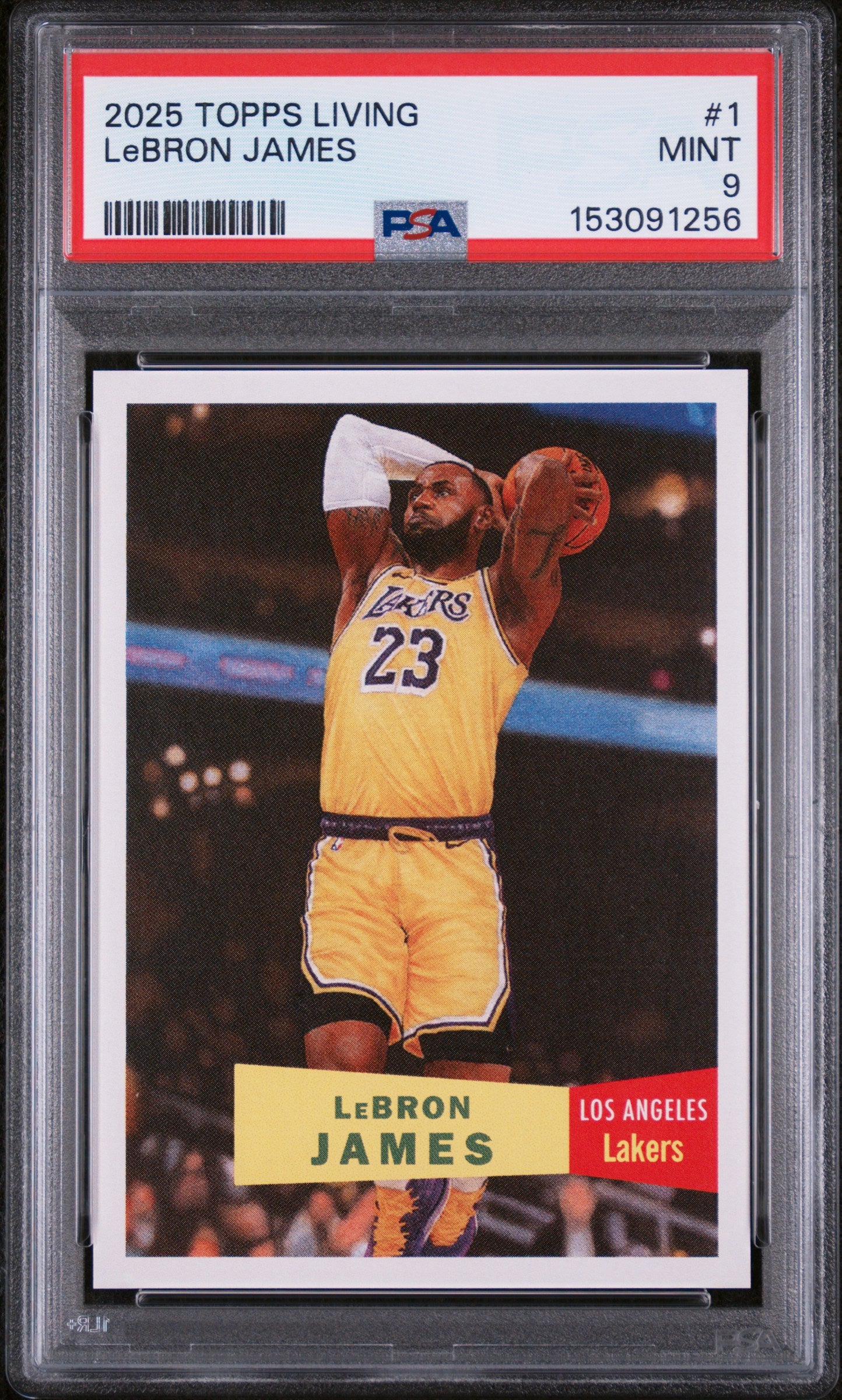 2025-26 Topps Living #1 LeBron James PSA 9