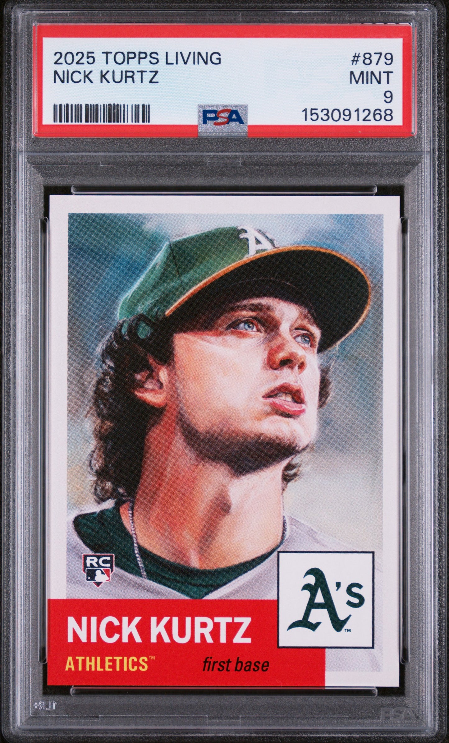 2025 Topps Living #879 Nick Kurtz PSA 9