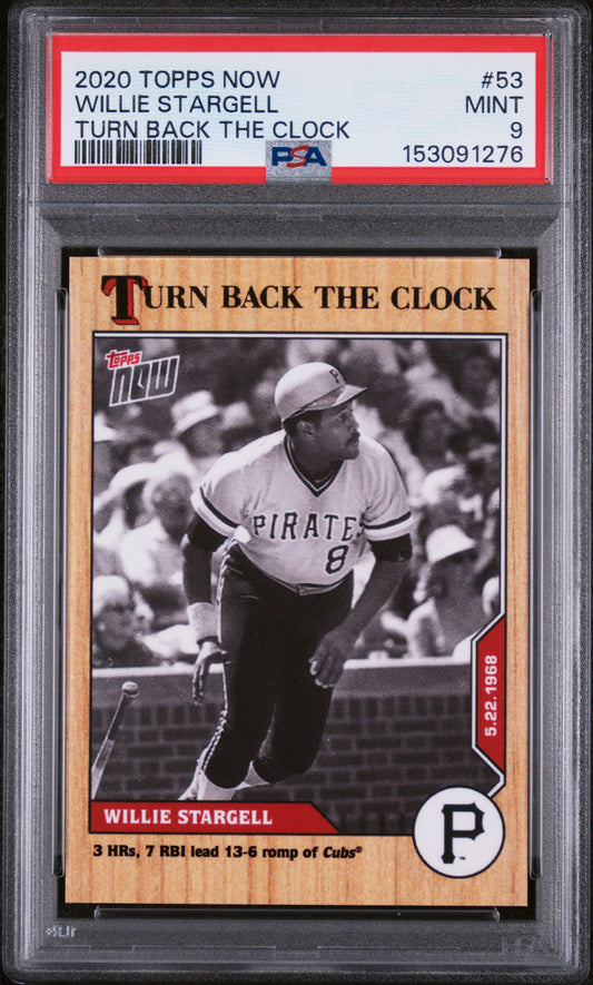 2020 Topps Now Turn Back the Clock #53 Willie Stargell PSA 9