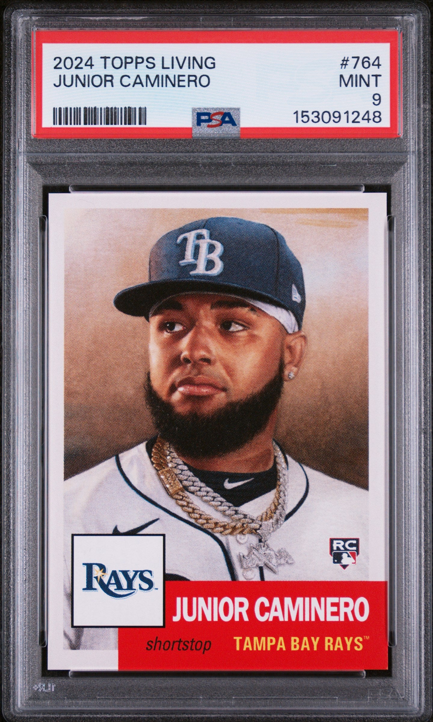 2024 Topps Living #764 Junior Caminero PSA 9
