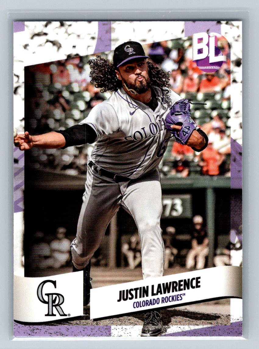 2024 Topps Big League #22 Justin Lawrence Electric Orange