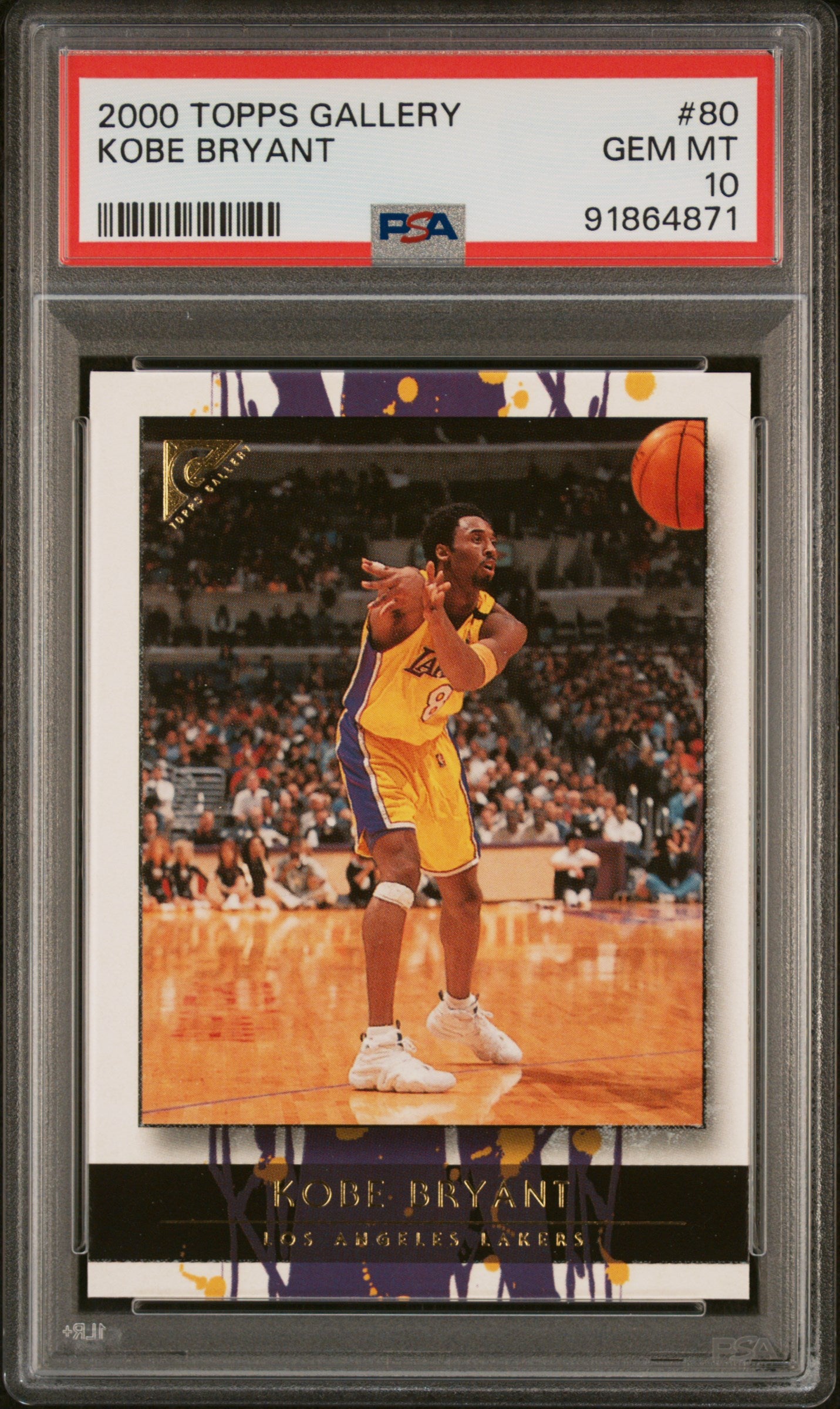 2000-01 Topps Gallery #80 Kobe Bryant PSA 10