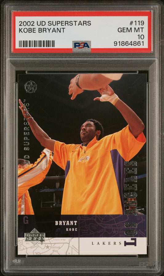 2002-03 UD SuperStars #119 Kobe Bryant PSA 10