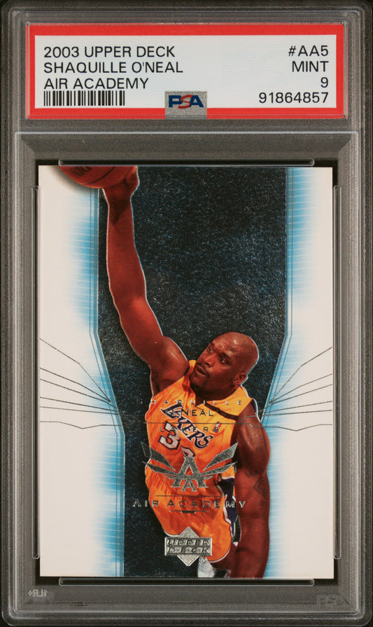 2003-04 Upper Deck #AA5 Shaquille O'Neal Air Academy PSA 9