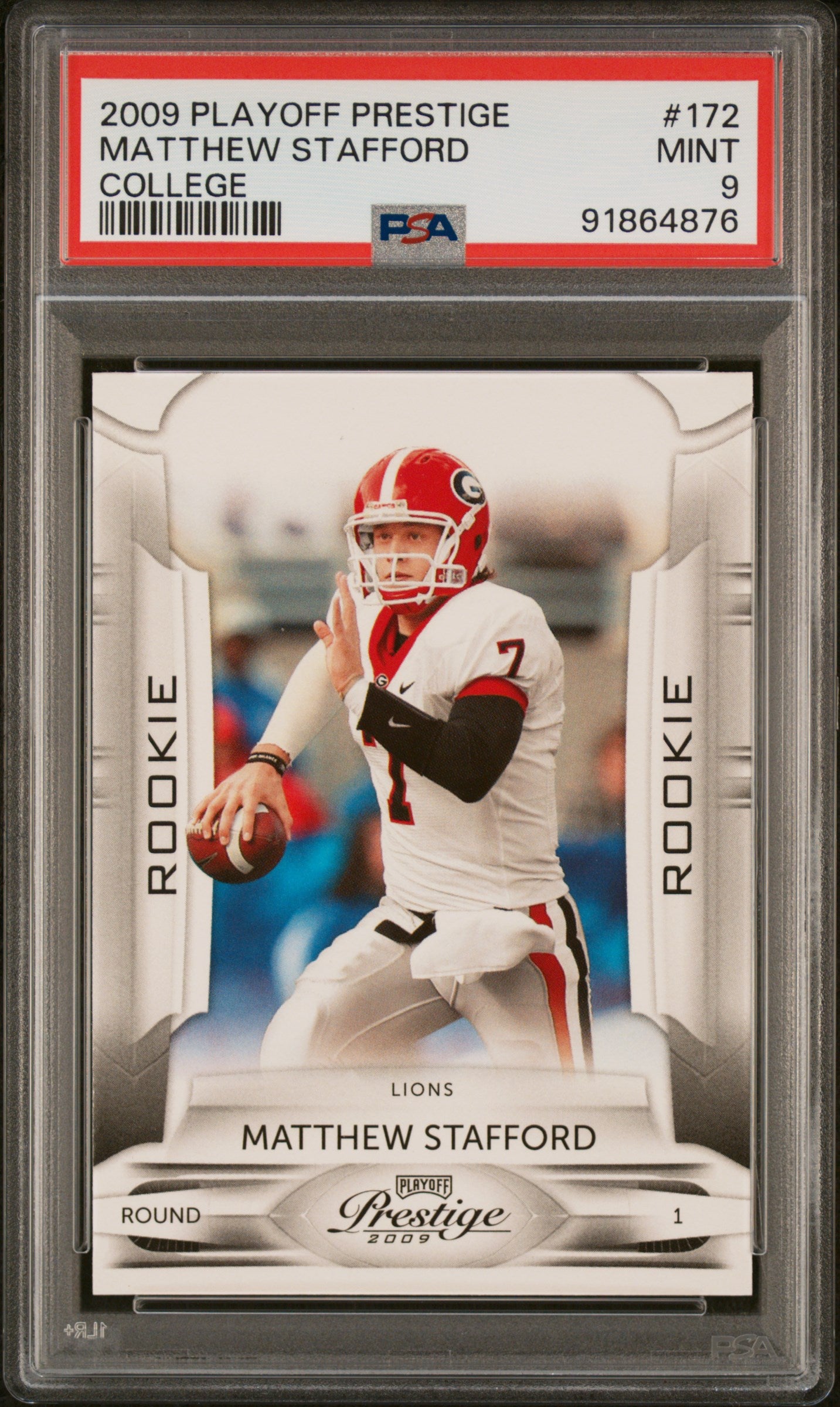 2009 Playoff Prestige #172a Matthew Stafford PSA 9