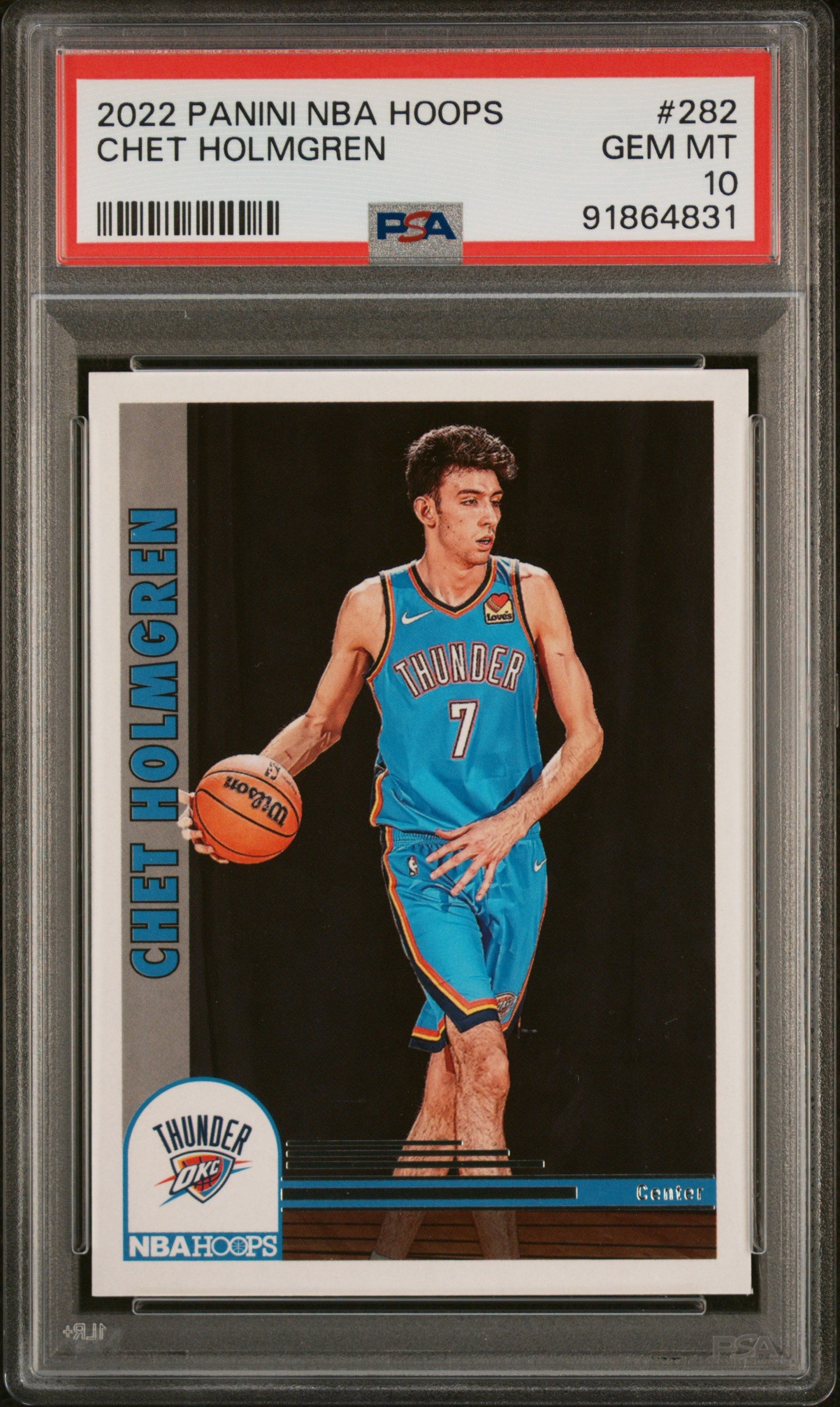 2022-23 Hoops #282 Chet Holmgren PSA 10