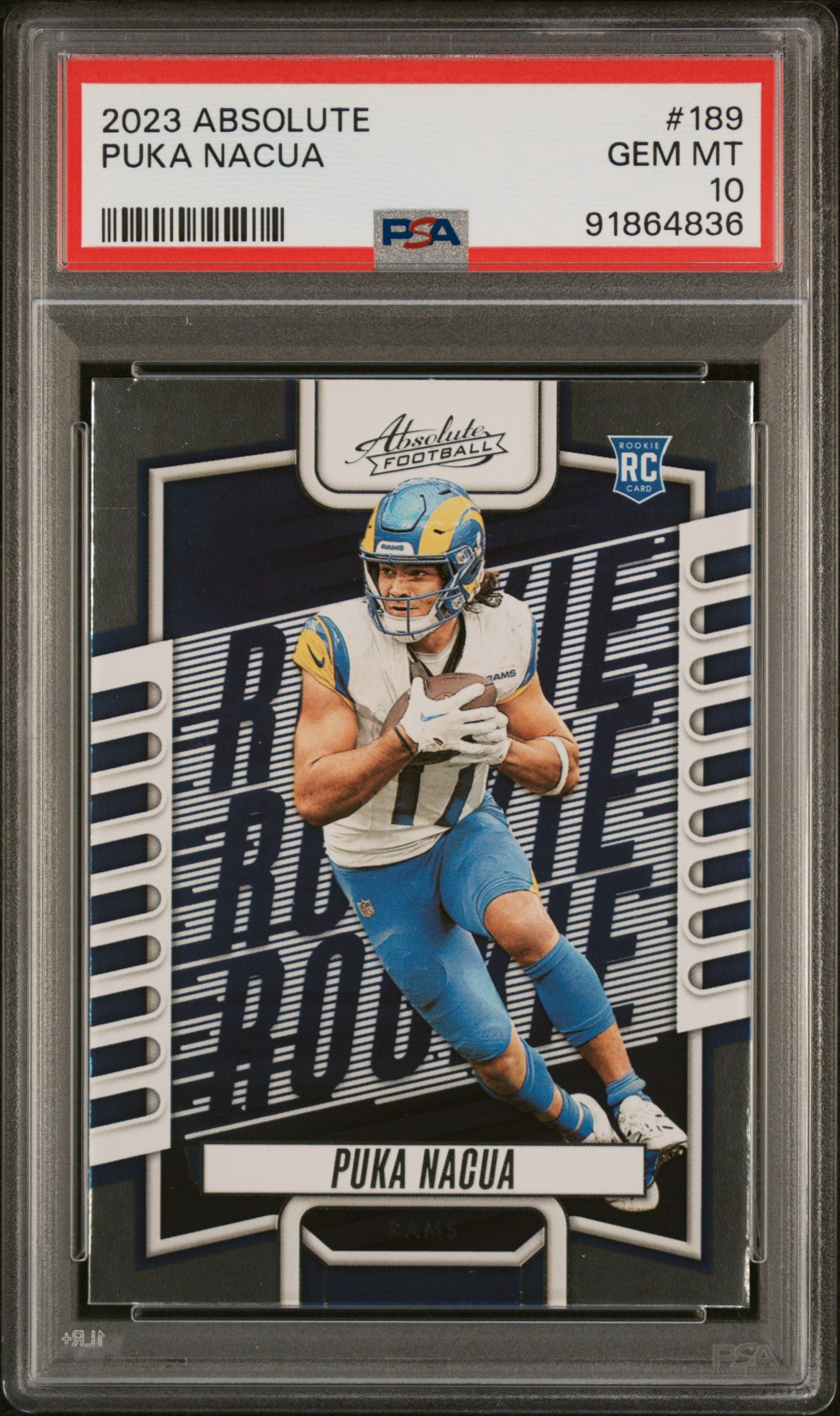 2023 Panini Absolute #189 Puka Nacua Retail PSA 10