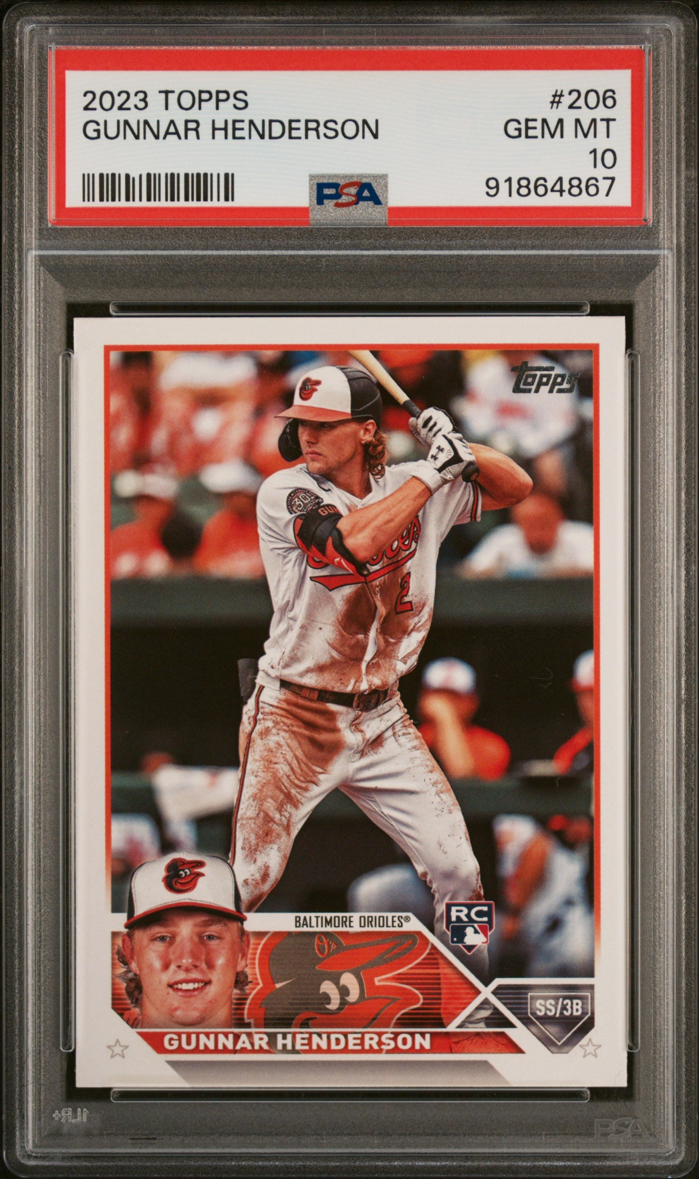 2023 Topps #206 Gunnar Henderson PSA 10