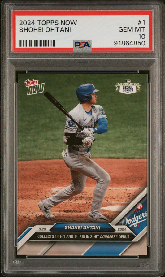 2024 Topps Now #1 Shohei Ohtani PSA 10