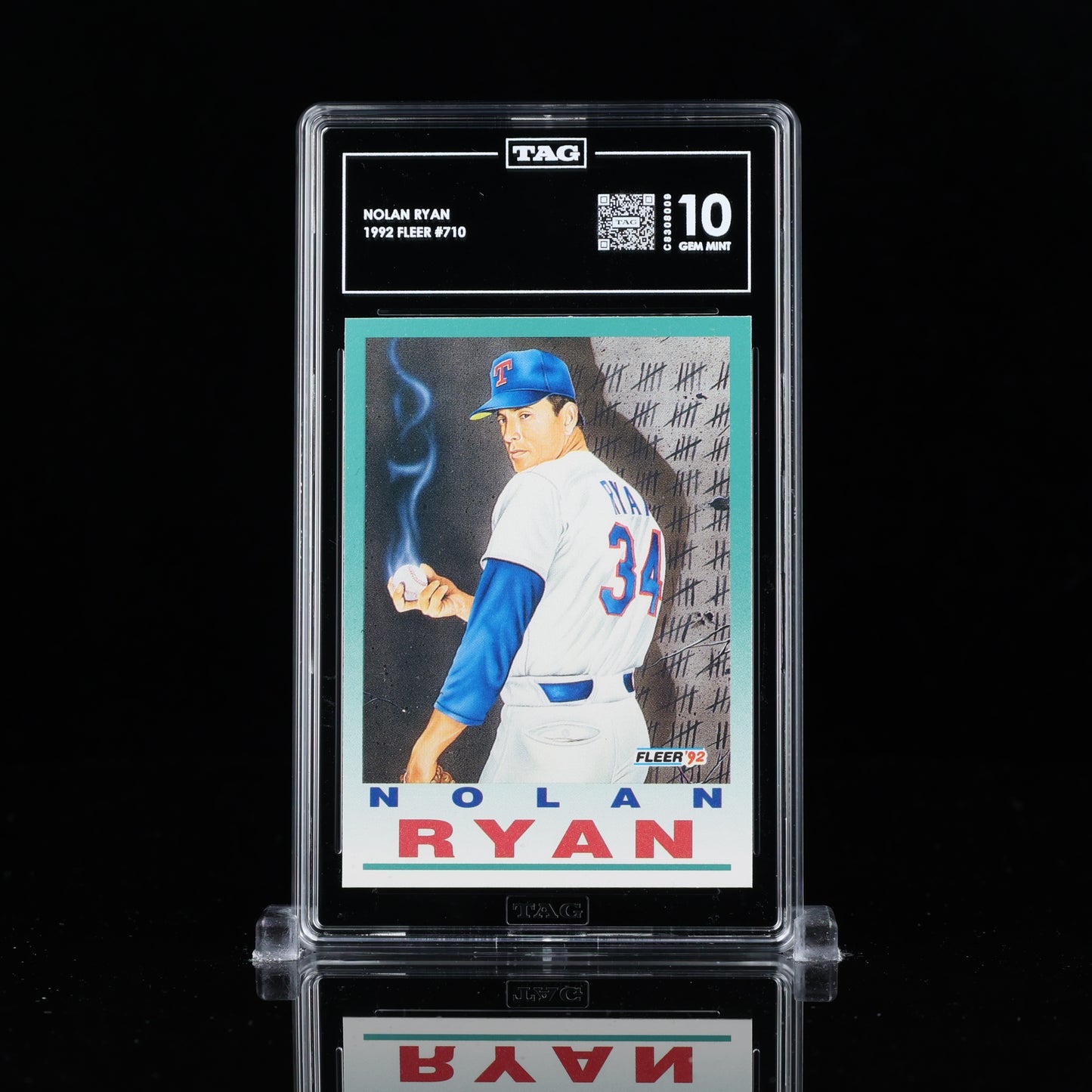 Nolan Ryan 1992 Fleer #710 All-Star HOF TAG 10 GEM MINT rare pop 1  C8308009