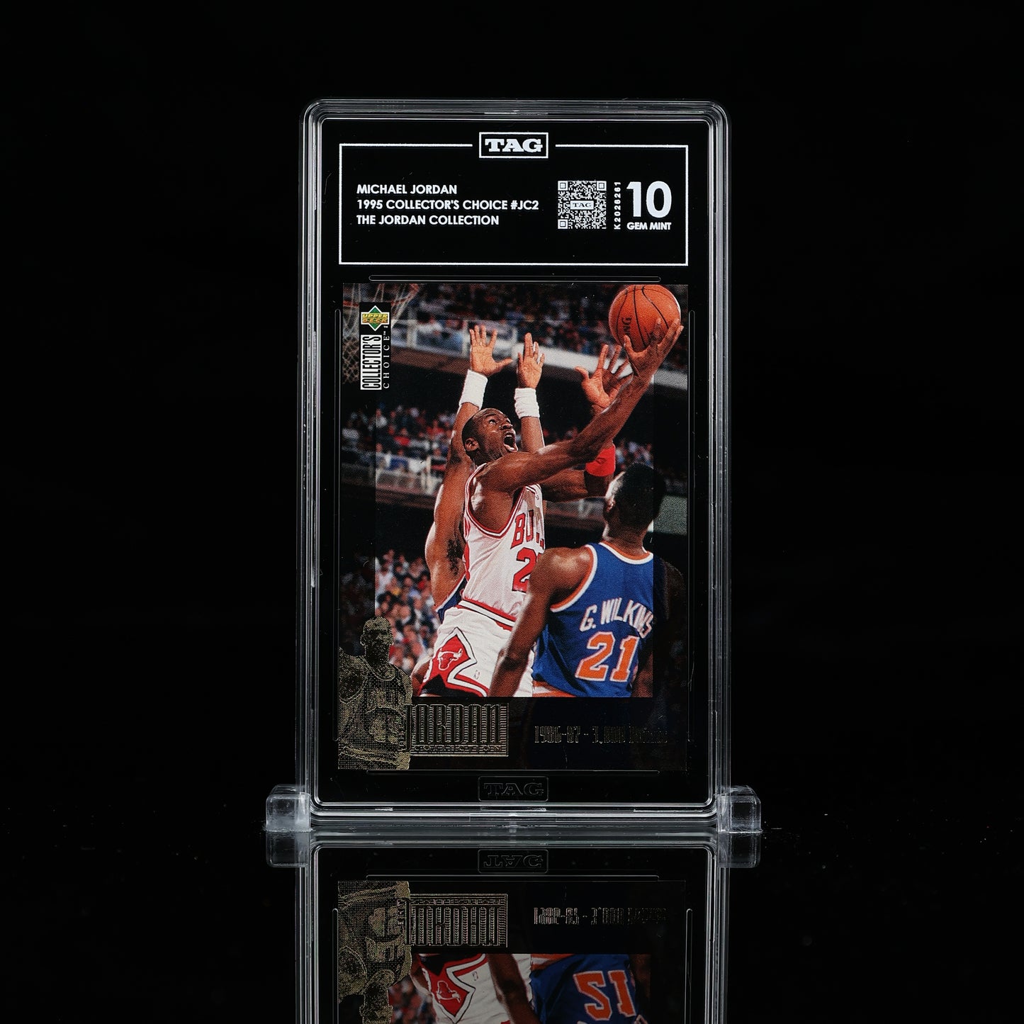 Michael Jordan 1995-96 UD #JC2 HOF TAG 10 GEM MINT rare pop 1 K2026261