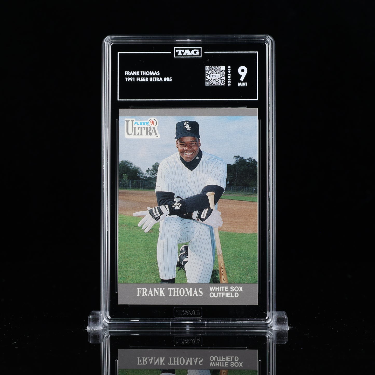 1991 Fleer Frank Thomas #85 Rookie RC HOF MVP TAG 9 MINT rare pop 1  S2602466