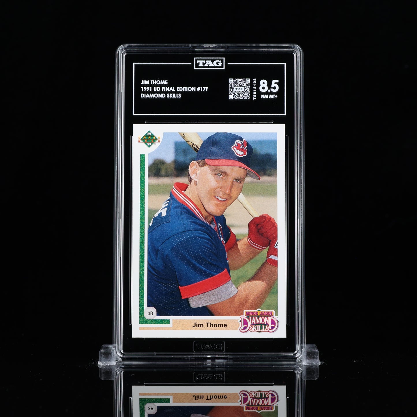 Jim Thome 1991 Upper Deck #17F Rookie RC HOF TAG 8.5 NEAR MINT+ pop 1 T8613123