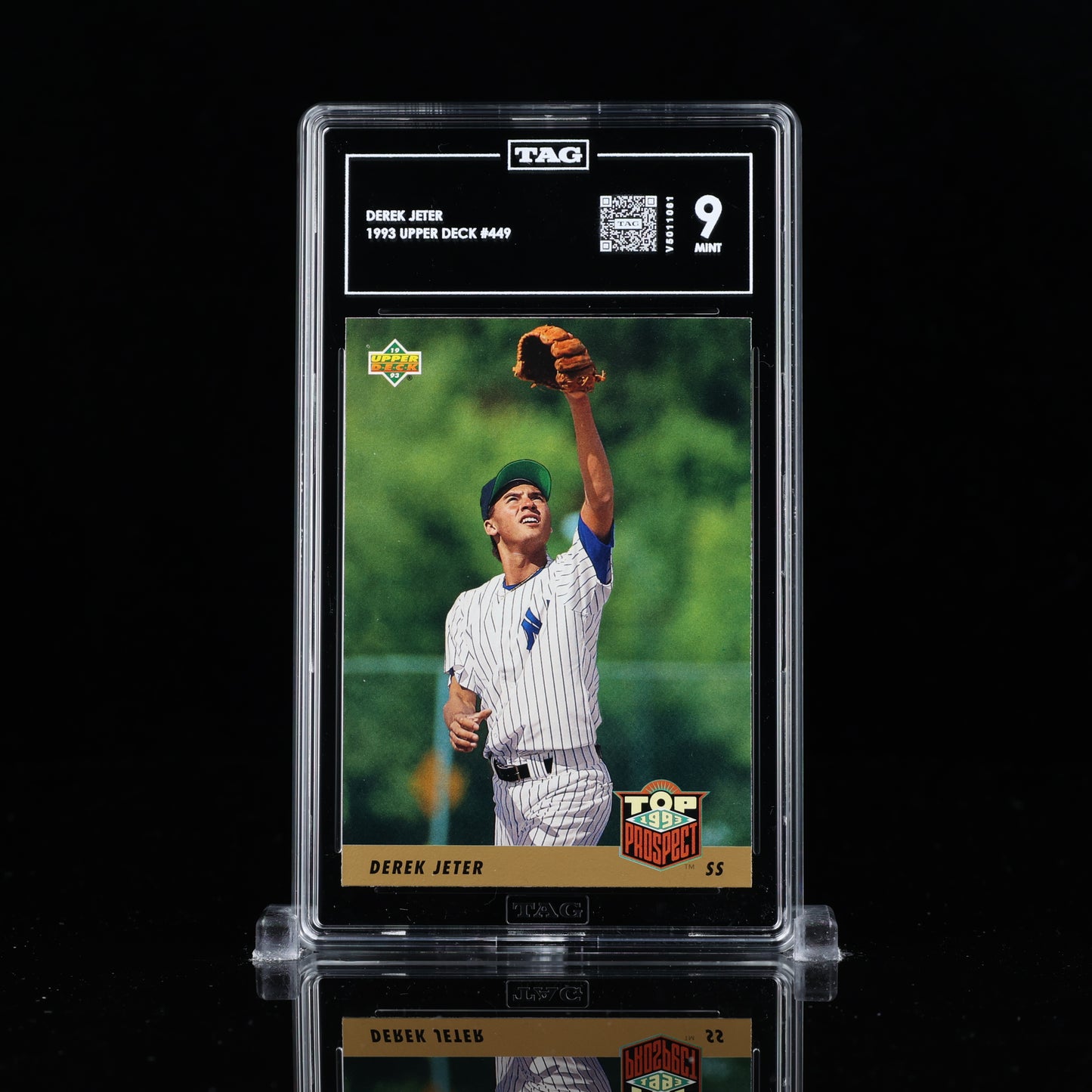 Derek Jeter 1993 Upper Deck #449 Rookie RC HOF TAG 9 same as PSA 10 GEM MINT V5011061