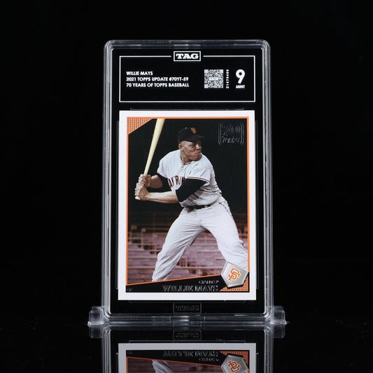 Willie Mays 2021 Topps Update #70YT-59 HOF MVP TAG 9 MINT Z1476409