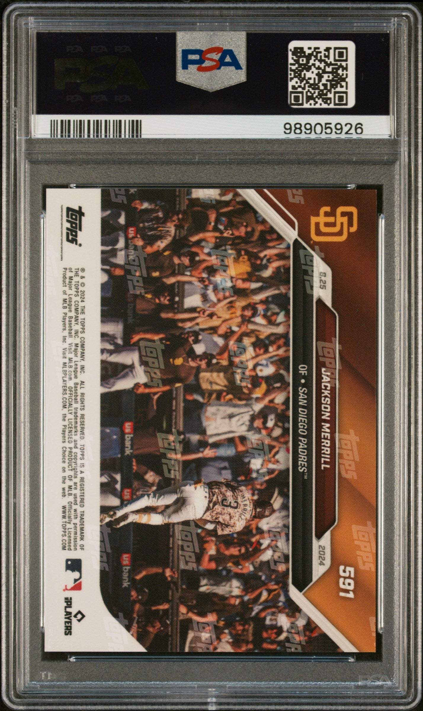 Jackson Merrill 2024 Topps Now #591 Rookie PSA 10 /4543