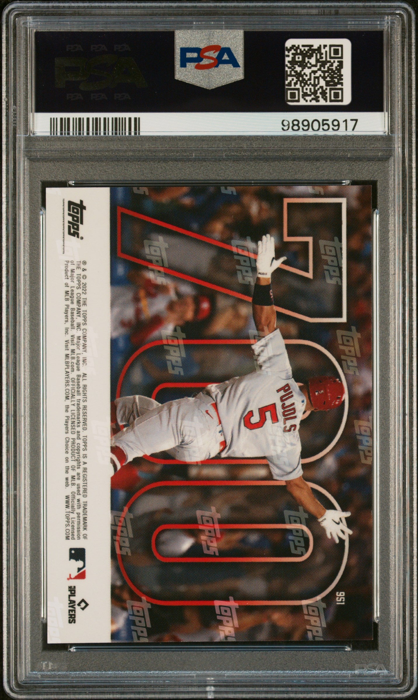 Albert Pujols 2022 Topps Now #951 PSA 9