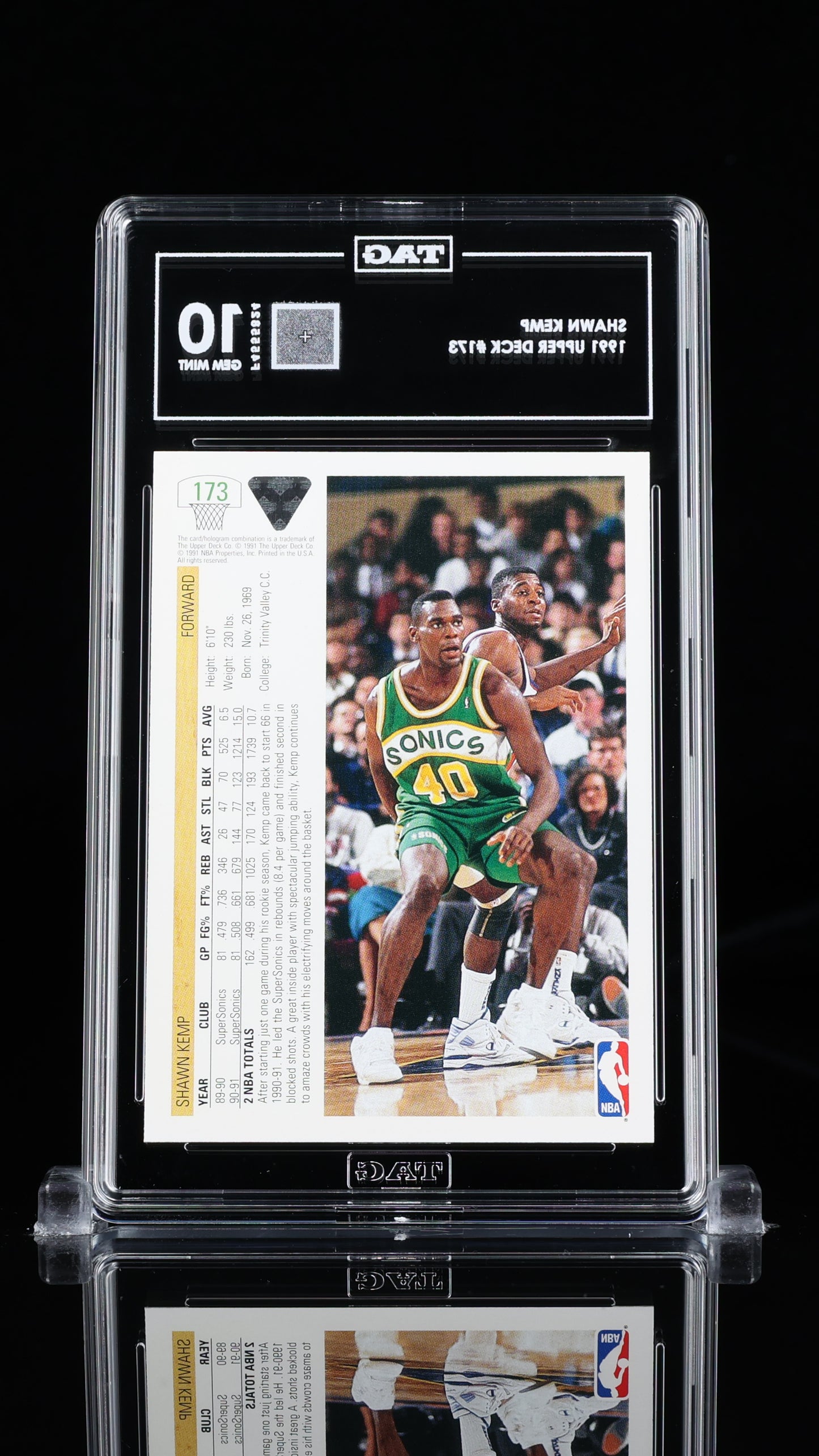 Shawn Kemp Upper Deck #173 TAG 10