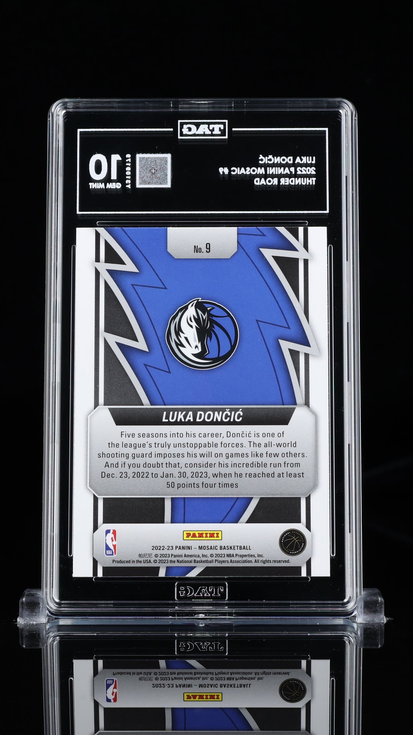 Luka Dončić Panini Mosaic #9 TAG 10